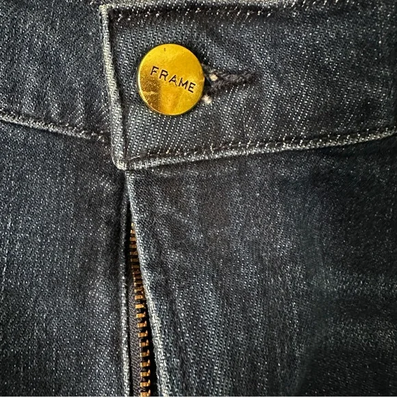 Frame Denim Women's Le Nouveau Straight Deep Indigo Ankle Jeans Size 32 - Picture 4 of 10